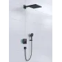 Душова система з термостатом HANSGROHE RAINDANCE E 27939670, чорний матовий