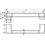 Поручень HANSGROHE ADDSTORIS 41744990, золото глянсовий