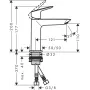 Змішувач для раковини HANSGROHE LOGIS 71253000