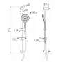 Гарнітур душовий IMPRESE SPR370 f03800110DR, чорний
