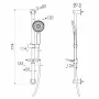 Гарнітур душовий IMPRESE SPR144 f03800110NW, чорний