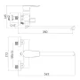Змішувач для ванни IMPRESE VACLAV f03206401AB, хром