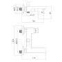 Змішувач для ванни IMPRESE KARLOV f03207601AA, хром