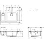 Кухонна мийка кам'яна HANSGROHE 43315170, чорний