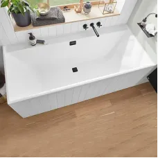 Ванна акрилова VILLEROY & BOCH COLLARO UBA160COR2DV-01, 160x75 см із панеллю, білий