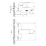 Змішувач для ванни IMPRESE STRELA f03208301AA, хром