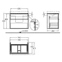 Тумба для ванної кімнати GEBERIT ICON 840375000, білий