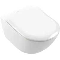 Унітаз VILLEROY & BOCH SUBWAY 3.0 4670T0R1, 37x56см CeramicPlus, білий глянсовий