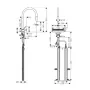 Змішувач для кухонної мийки з висувним душем HANSGROHE AQUNO SELECT M81 73831670, чорний матовий