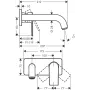 Змішувач для раковини настінний HANSGROHE VERNIS SHAPE 71578000