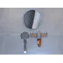 Душова система для душу RJ LUX акція комплект з дозатором RJSP120-03CH+RJAC022-02NI