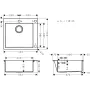 Мийка для кухні HANSGROHE S71 43305800