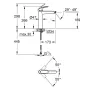 Змішувач для умивальника GROHE EUROSMART NEW 23971003, хром