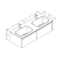 Тумба з умивальником DiMARCO COVIELLO DM06A003WH, білий