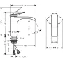 Змішувач для раковини HANSGROHE VIVENIS 75022700, білий матовий