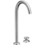Змішувач для раковини AXOR ONE 48060000, на 2 отвори, Select 260, з донним клапаном Push-Open