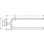 Рушникотримач подвійний AXOR UNIVERSAL CIRCULAR 42822000