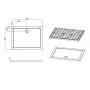 Душовий піддон акриловий IMPRESE ShowerPad 90x120 SPS-1290