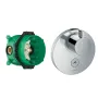 Термостат прихованого монтажу 1 функція із прихованою частиною HANSGROHE SHOWER SELECT DEL 15742000+01800180