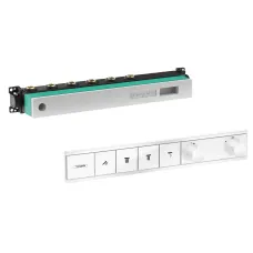 Термостат прихованого монтажу 4 функції із прихованою частиною HANSGROHE RAINSELECT 15382700+15312180, білий матовий