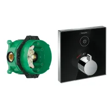 Термостат прихованого монтажу 1 функція із прихованою частиною HANSGROHE SHOWER SELECT DEL 15737600+01800180