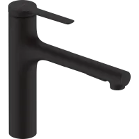 Змішувач для кухні з висувним виливом HANSGROHE ZESIS 74804670, чорний