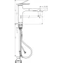 Змішувач для кухні з висувним виливом HANSGROHE ZESIS 74804670, чорний