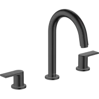 Змішувач для раковини зі зливним гарнітуром HANSGROHE VERNIS SHAPE 71563670, чорний матовий