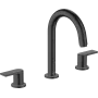 Змішувач для раковини зі зливним гарнітуром HANSGROHE VERNIS SHAPE 71563670, чорний матовий