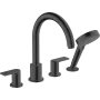 Змішувач на борт ванни HANSGROHE VERNIS SHAPE 71459670, чорний матовий