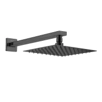 Лійка верхнього душу з кронштейном VOLLE CASCADA R85 1586.180105, графітовий