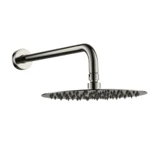 Лійка верхнього душу з кронштейном VOLLE CASCADA R100 1586.180202, нікель