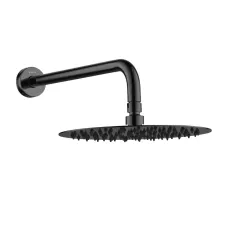 Лійка верхнього душу з кронштейном VOLLE CASCADA R100 1586.180205, графітовий