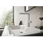 Змішувач для раковини зі зливним гарнітуром HANSGROHE FINORIS 76060670, чорний матовий