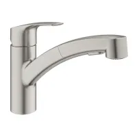 Змішувач для умивальника GROHE EUROSMART 30305DC1, сталь