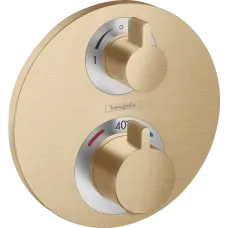 Термостат прихованого монтажу HANSGROHE ECOSTAT S 15758140, бронза