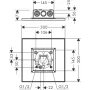 Верхній душ 300/300 2jet AXOR SHOWER SOLUTIONS 35321000, стельовий монтаж
