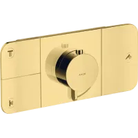 Термостат для 3 споживачів AXOR ONE 45713990, прихованого монтажу, золото