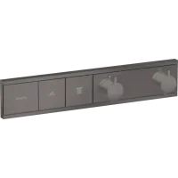 Термостат прихованого монтажу на споживача HANSGROHE RAINSELECT 15380340, чорний матовий хром