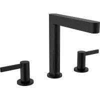 Змішувач для раковини зі зливним гарнітуром HANSGROHE FINORIS 76034670, чорний матовий