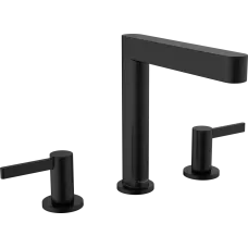 Змішувач для раковини зі зливним гарнітуром HANSGROHE FINORIS 76034670, чорний матовий