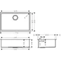 Мийка для кухні HANSGROHE S71 43428800, нержавіюча сталь
