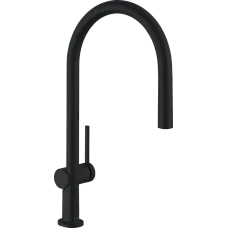 Змішувач для кухонної мийки з висувним душем HANSGROHE TALIS M54 72803670, чорний матовий