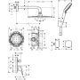 Душова система із змішувачем HANSGROHE Crometta E 240 27957000