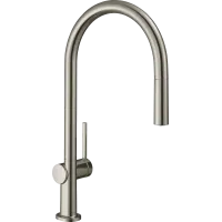 Змішувач для кухонної мийки з висувним душем HANSGROHE TALIS M54 72803800, нержавіюча сталь
