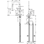 Змішувач для кухонної мийки з висувним душем HANSGROHE TALIS M54 72803800, нержавіюча сталь