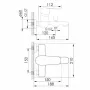 Змішувач для ванни IMPRESE SAFIR f03208101AA
