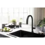 Змішувач для кухні з висувним виливом HANSGROHE AQITTURA M91 76803670, чорний