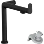Змішувач для кухні з висувним виливом HANSGROHE AQITTURA M91 76804670, чорний