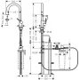 Змішувач для кухонної мийки HANSGROHE AQITTURA M91 76826000